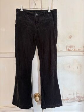 CAbi Black Boot Cut Corduroy Pants